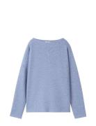 Sweatshirt Cosy Rib Tops Knitwear Jumpers Blue Tom Tailor