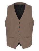 Mens Waistcoat For Suit Puvun Liivi Brown Lindbergh