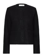 Slfdarla Ls Knit Short Cardigan D2 Villakangastakki Black Selected Fem...