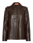 Straight Sleeve Jacket, 2276 Heavy Nahkatakki Brown STINE GOYA