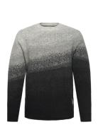 Mountain Knit Tops Knitwear Round Necks Black Fat Moose