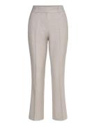 Clarafv Ankle Bottoms Trousers Flared Cream FIVEUNITS