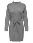 Onlleva Ls Belt Dress Ex Knt Lyhyt Mekko Grey ONLY