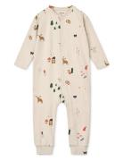 Birk Printed Pyjamas Jumpsuit Pyjama Sie Jumpsuit Haalari Multi/patter...