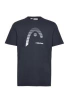 Club Carl T-Shirt Men Sport T-shirts Short-sleeved Navy Head