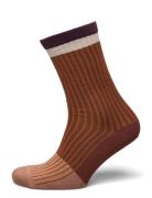 Paula Socks Lingerie Socks Regular Socks Brown Mp Denmark