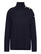 Alma Ws Bijoux Tops Knitwear Turtleneck Navy Zadig & Voltaire