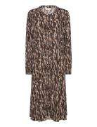 Fqadney-Dress Polvipituinen Mekko Brown FREE/QUENT