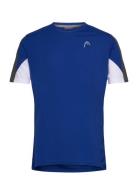 Club 22 Tech T-Shirt Men Sport T-shirts Short-sleeved Blue Head