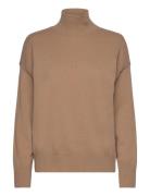 Superfine Lambswool Stand Collar Tops Knitwear Jumpers Brown GANT