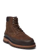 Clafton Mid Boot Nyörisaappaat Brown GANT