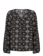 Sc-Iane Tops Blouses Long-sleeved Black Soyaconcept