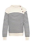 Merino Classic Striped Pullover Tops Knitwear Pullovers Cream Copenhag...