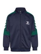 Hmlorton Zip Jacket Tops Sweat-shirts & Hoodies Sweat-shirts Navy Humm...