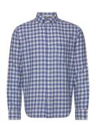 Reg Flannel Check Shirt Tops Shirts Casual Blue GANT