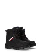 Tommy Hilfiger Faux Fur Ankle Boots Nauhalliset Talvikengät Black Tomm...