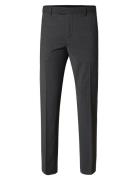 Slhreg-Theo Pinstriped Trs Flex Bottoms Trousers Chinos Grey Selected ...