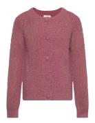 Cardigan Knit Glitter Tops Knitwear Cardigans Pink Creamie