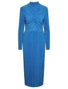 Yasolinda High Neck Ls Long Dress S. Maksimekko Juhlamekko Blue YAS