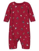 Nbnvismas Ls Nightsuit Pyjama Sie Jumpsuit Haalari Red Name It