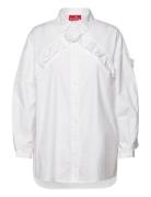 Bloomingcras Shirt Tops Shirts Long-sleeved White Cras