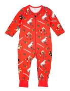 Strongest Pyjamas Pyjama Sie Jumpsuit Haalari Red Pippi Langstrømpe