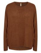 Sc-Biara Tops Knitwear Jumpers Brown Soyaconcept