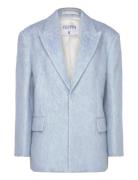 Textured Blazer Blazers Single Breasted Blazers Blue Filippa K