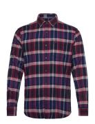 Ls Plaid Flannel Str Tops Shirts Casual Navy Original Penguin