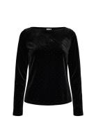 Nudria Blouse Tops Blouses Long-sleeved Black Nümph