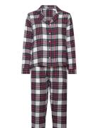 Pj Flannel Twill Check Pyjama Red Hunkemöller