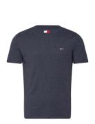 Tjm Xslim Jaspe Htr Tee Ext Tops T-shirts Short-sleeved Blue Tommy Jea...