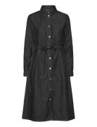 Soft Denim Svanil Dress Polvipituinen Mekko Black Mads Nørgaard