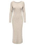 Onlkatia Ls Maxi Boatn Dress Cc Knt Maksimekko Juhlamekko Cream ONLY