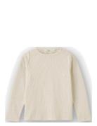 Kenna Ls Blouse Tops T-shirts Long-sleeved T-shirts Cream Fliink