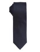 Dark Navy Grenadine Silk Tie Solmio Kravatti Navy AN IVY