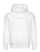 Minimal Logo Hoodie Tops Sweat-shirts & Hoodies Hoodies White Calvin K...