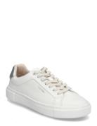 Cupsole Lace Up W/Ml - Lth Matalavartiset Sneakerit Tennarit White Cal...