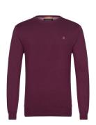 Essential Viscose Sweater Tops Knitwear Round Necks Burgundy Scotch & ...