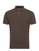 Vint Destroy Polo Tops Polos Short-sleeved Brown Superdry
