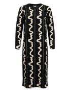 Objray L/S Long Dress E Div Polvipituinen Mekko Black Object