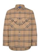 Ebolt Tops Shirts Casual Beige HUGO BLUE