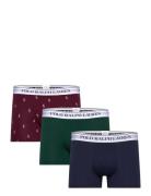 Classic Stretch-Cotton Trunk 3-Pack Bokserit Green Polo Ralph Lauren U...