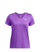 Tech Ssv- Solid Tops T-shirts & Tops Short-sleeved Purple Under Armour