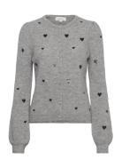 Lidia Cardigan Tops Knitwear Cardigans Grey Fabienne Chapot