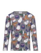 Uttryck Tröja Tops T-shirts Long-sleeved T-shirts Grey MUMIN