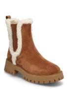 Asher Flat Bootie Shoes Chelsea Boots Brown Michael Kors