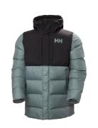 Active Puffy Long Jacket Vuorillinen Takki Topattu Takki Grey Helly Ha...