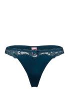 Lace & Shine String R Stringit Alusvaatteet Blue Hunkemöller