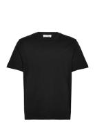 True Heavy Boxy Fit Tee Tops T-shirts Short-sleeved Black Organic Basi...